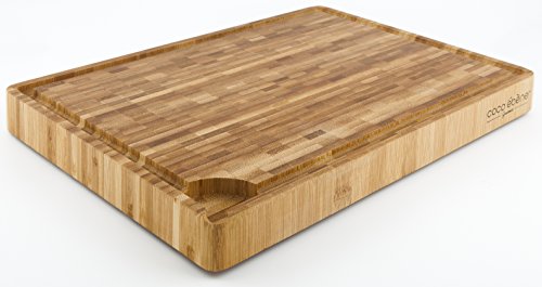 butcher block cutting board with juice groove