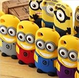 SUNスマホ【 iPhone 5/5s 】 IPHONE 5/5s スマホ カバー 怪盗グルーのミニオン（mini -ブルー＆めがね） 危機一発ミニ オンシリコンケース  silicone case iPhone 5/5s case[海外並行輸入品]