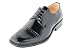 WOW!! POWER. GENUINE LEATHER Line Uppers Designer Jet Black Classy Fashion Shoe for Men Style# LEATHER LINE 106-2 GIORGIO BACCINI by AMERICAN SHOE FACTORY