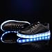 CIOR Mens Womens Boys Girls 11 Colors Led Sneakers Light Up Flashing Shoes for Halloween,101A,01,37