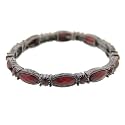 The Jennifer Stretch Bracelet in Ruby Red