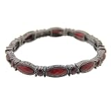 The Jennifer Stretch Bracelet in Ruby Red