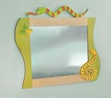 Little Lizards Wooden Wall Mirror