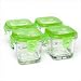 Glass Baby Food Containers with Pea Lid