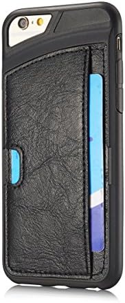 Iphone6 Leather Case By Cratus Case, Iphone 6 4.7 Case with 2 Card Slots, Soft Case, Bumper Protection Case. (Black) (Black)