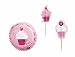 Wilton Pink Party Combo Baking Cups Pack, 24 Cups and 24 Picks