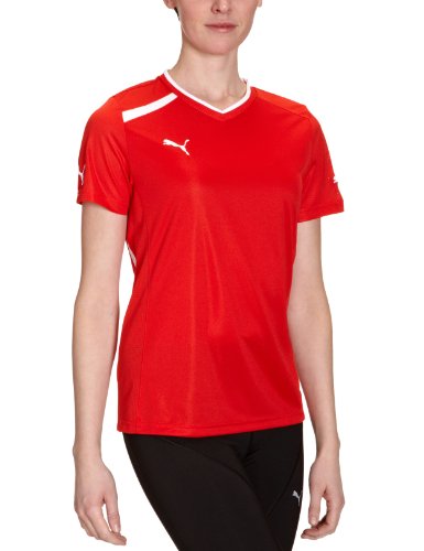PUMA Damen T-Shirt PowerCat 1.12 Training, puma red-white, M, 653040 01 Preisvergleich