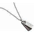Fossil Herren-Kette Edelstahl Leder braun 50 cm JF87046040