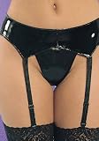 Allure Lingerie 9-1007 Vinyl Garterbelt (As Shown-One Size)