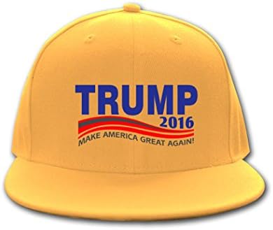 LaoLaoLao Woman All-match Trump 2016 Hit Hop Hat Yellow