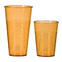Plastic Tumbler Set of 12 - Orange