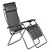 Faulkner XL Recliner Black Mesh with Padded Arms
