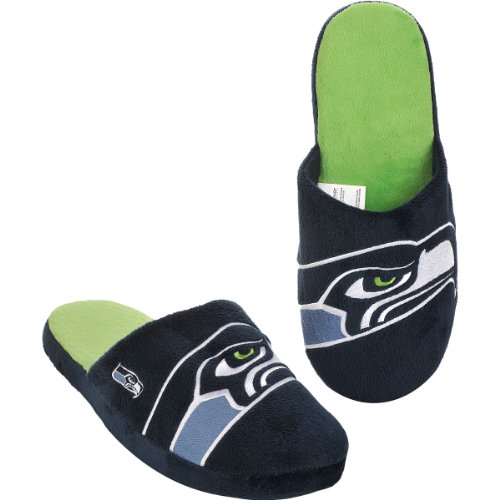 NFL Seattle Seahawks 2011 Big Logo Slide Slipper Hard Sole Small