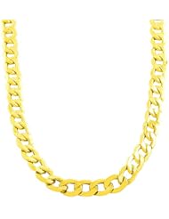 10 Karat Yellow Gold 8.4-mm Curb Link Chain (20 Inch)