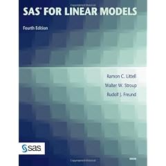 SAS for Linear Models