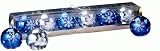 Biedermann & Sons Six Blue And Silver Snowflake Ball Candles