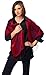Fandori Silk Scarf with Contrasting Color-Red/black