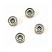 4pcs 2x5x2.5mm MR52-ZZ Precision Ball Bearings Chrome Steel, Metal Shield