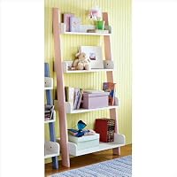 Kids 4 Tier Shelf - Blue/ White