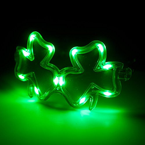 Flashing Shamrock Glasses