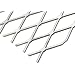Carbon Steel Expanded Metal Flat Sheet, 1-1/2" LWD Diamond Openings, 75% Open Area