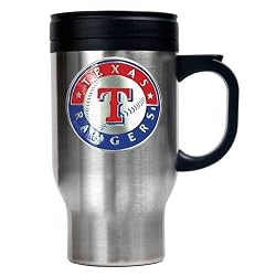 Texas Rangers MLB Stainless Steel Travel Mug - Primary Logo by Great American Products