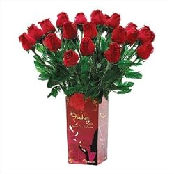 Lifelike Feather Roses
