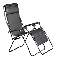 Faulkner XL Recliner Black Mesh with Padded Arms