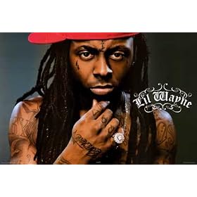 Lil Wayne Tear Drops Tattoo Portrait 24x36 Poster
