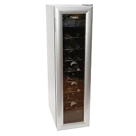 Haier HVW18BSS 18-Bottle Wine Cellar, Silver by Haier