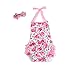 Binmer(TM) Baby Girls Kid Halter Lace Romper Backless Sunsuit Jumpsuit Dress (M:6-12M)