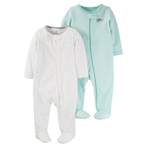 Carter's Just One You 2 Pack Baby Unisex Sleep N' Play Set -Cool Mint