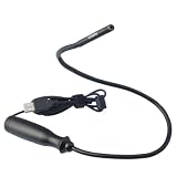 Vividia Waterproof Mini 7mm USB Flexible Inspection Camera Borescope Endoscope with Mirror Attachment for Side View