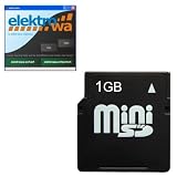1 GB mini SD Card (1GB miniSD Karte) + ELEKTROWA-SOFTWARE Speicherkarte f�r E-Plus Pocket PDA - 