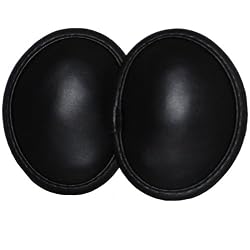 Black Faux Leather Ear Mitts Bandless Ear Muffs 100g ThinsulateTM Insulation