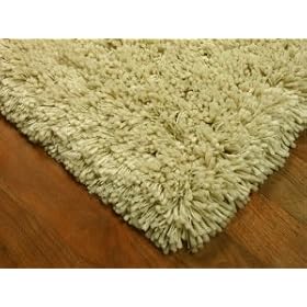 Euro Shag Rug 8x10 - Cottage White, Extra Thick twisted Acrylic Yarn