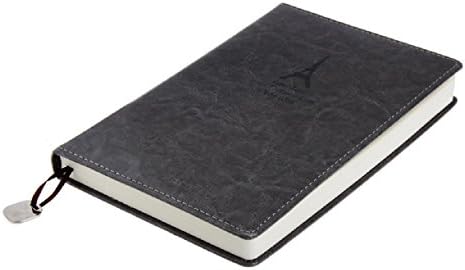 Sannysis Eiffel Tower Diary Weekly Planner Agenda Notepad PU Leather Notebook (Gray)