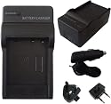 Mobilizers: Replacement 4 IN 1 Camera Battery Travel Charger Pack For SONY NP-BG1 NP-FG1 for DSC W300 W270 W220 W210 & CyberShot Models (Check Full DSC Models List Below)