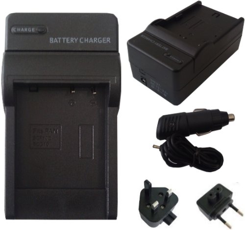 Mobilizers: Replacement 4 IN 1 UK & Europe Camera Battery Travel Charger Pack For Samsung SLB-0737, SLB-0837, SLB-1037, SLB-1137 / Olympus Li-20b / Casio NP-30 For L70B, L83T, AZ-1, AZ-2, QV-R3, R4