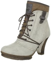 Mustang Stiefelette 1107-501-410, Damen Stiefel, Beige (creme 410), EU 41