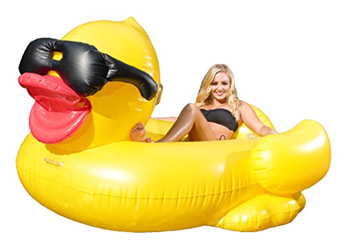 Giant Inflatable Pool Floating Duck  (with cup holders)