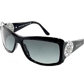 Authentic Bvlgari 8007-B 8007B Sunglasses 836 8G Sun Glasses GRAY Lens BLACK Frame