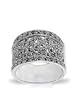 14 MM Marcasite Band .925 Sterling Silver Ring Size 4,4.5,5,5.5,6,6.5,7,7.5,8,8.5,9,9.5,10