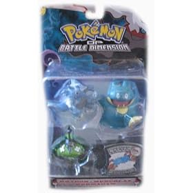 Pokemon DP Battle Dimension Rhydon, Munchlax, & Wormadam Plant Cloak Action Figure Set