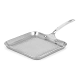 Viking VSC0808 11x11 Inch Stainless Steel Square Grill Pan