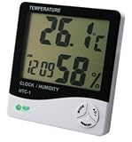 Wireless Indoor Thermometer and Hygrometer with Atomic Clock