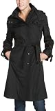 Kenneth Cole Reaction Women's Bonded Poly Belted Trench Coat With Removable Hood