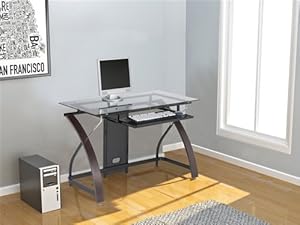 Modern Glass Computer Desk