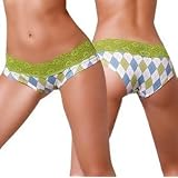 Low Rise Lace Band Boxer, RhombLemon-S