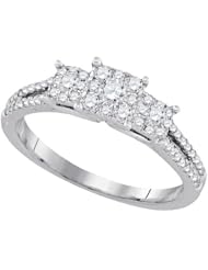 0.51CTW-DIA BRIDAL RING